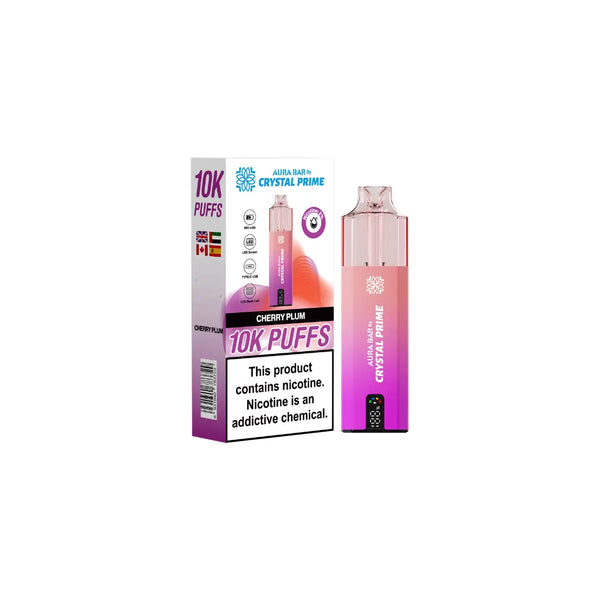Aura Bar Crystal Prime Puffs Cherry Plum (10K)