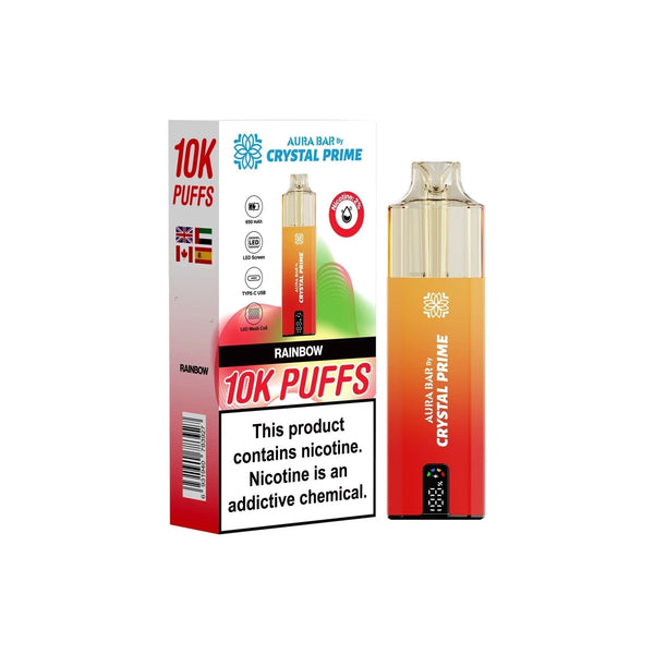 Aura Bar Crystal Prime Puffs Rainbow (10K)