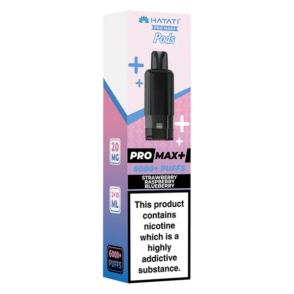 Hayati Pro Max+ 6K  Strawberry Raspberry Blueberry Pack of 5 x 20ml