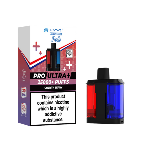 hayati Pro Ultra + 25K  Cherry Berry  Pack of 5 x 20ml
