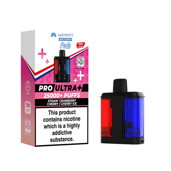 Hayati Pro Ultra + 25K  Strawberry Cherry / Cherry ICE Pack of 5 x 20ml