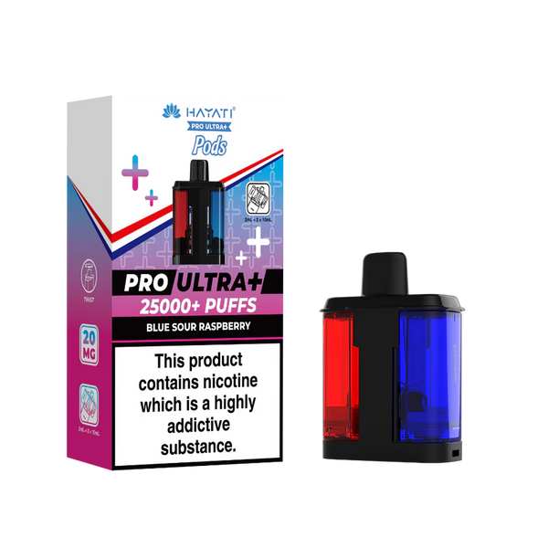 Hayati Pro Ultra + 25K  Blue Sour Raspberry  Pack of 5 x 20ml
