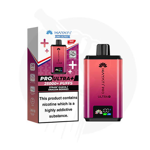 Hayati Pro Ultra + 25K  Strawberry Guava / Dragon Berries  Pack of 5 x 20ml
