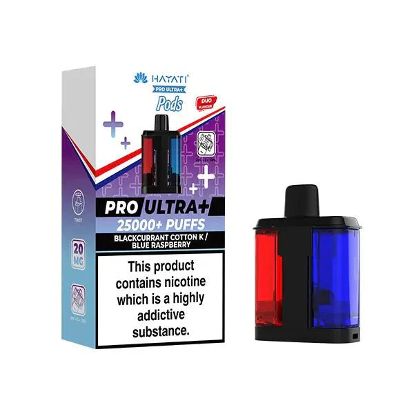 Hayati Pro Ultra + 25K  Blueberry Raspberry  Pack of 5 x 20ml