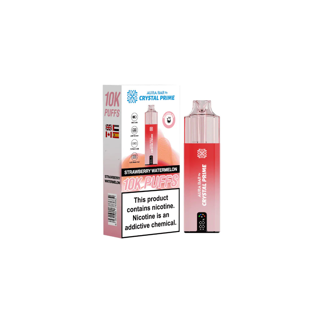 Aura Bar Crystal Prime Puffs Strawberry Watermelon (10K)