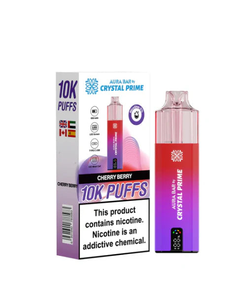 Aura Bar Crystal Prime Puffs  Berry Blaze (10K)