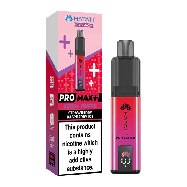 Hayati Pro Max+ 6K  Strawberry Raspberry ICE  Pack of 5 x 20ml