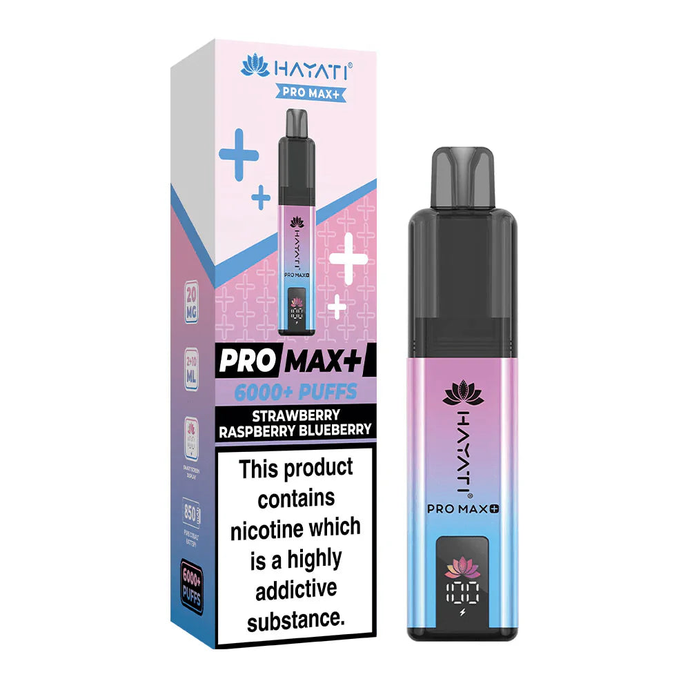 Hayati Pro Max+ 6K  Strawberry Raspberry Blueberry Pack of 5 x 20ml