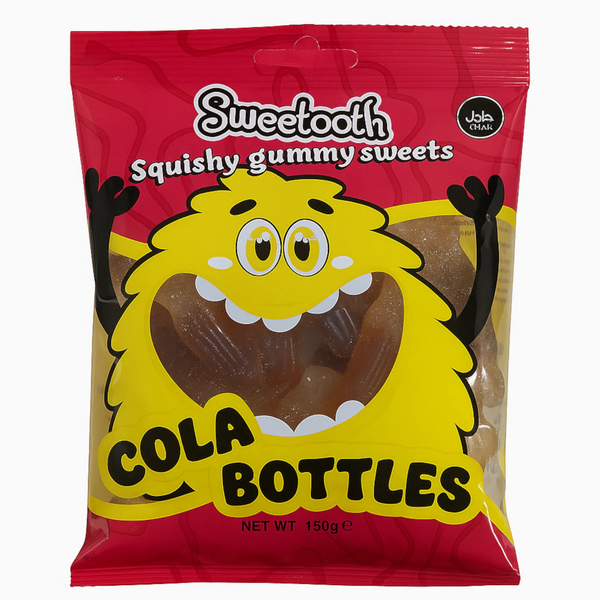 SWEETOOTH FIZZY COLA BOTTLES 20 x 150g