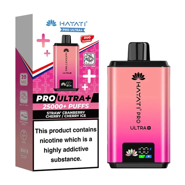 Hayati Pro Ultra + 25K  Strawberry  Grapefruit & Dragonfruit  Pack of 5 x 20ml