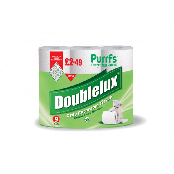 9Pack 2Ply White Aloe Vera (Doublelux) (5×9)