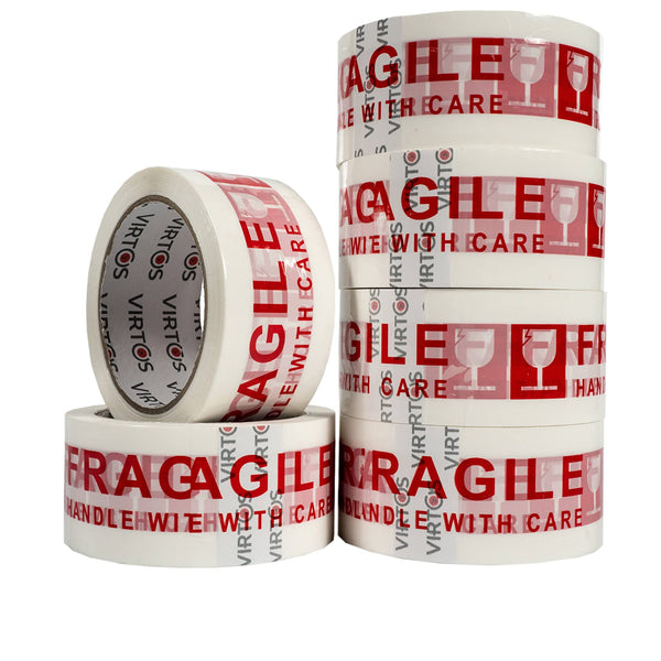 Virtos Heavy Duty Package Tape Silent/Fragile Bopp Tape  48 MIC x 48MM x 66MM