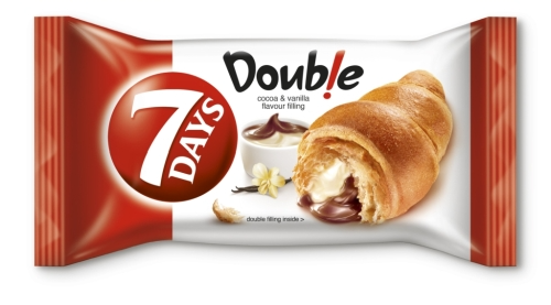 7 Days Croissant Double  Cocoa & Vanilla  80g x 20