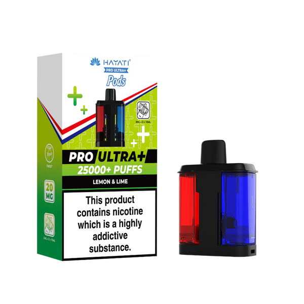 Hayati Pro Ultra + 25K  Lemon & Lime  Pack of 5 x 20ml