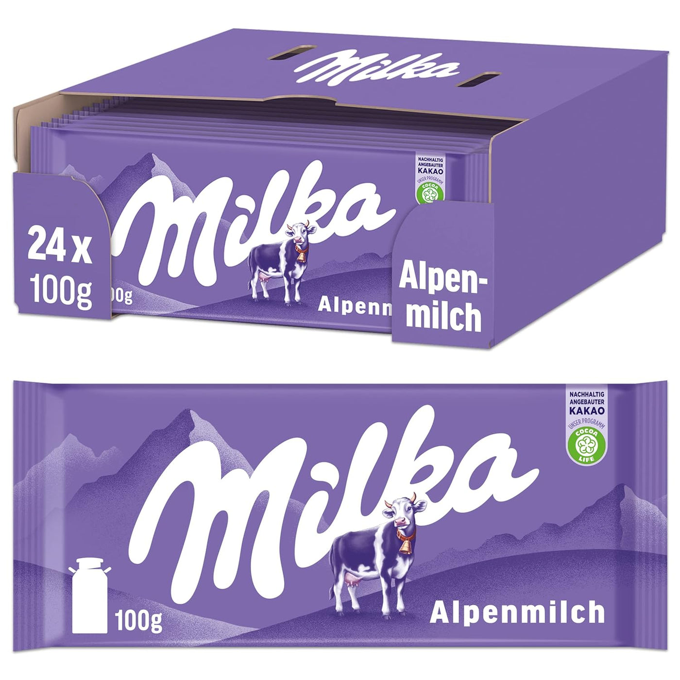 Milka Alphine Milk(24×100g)