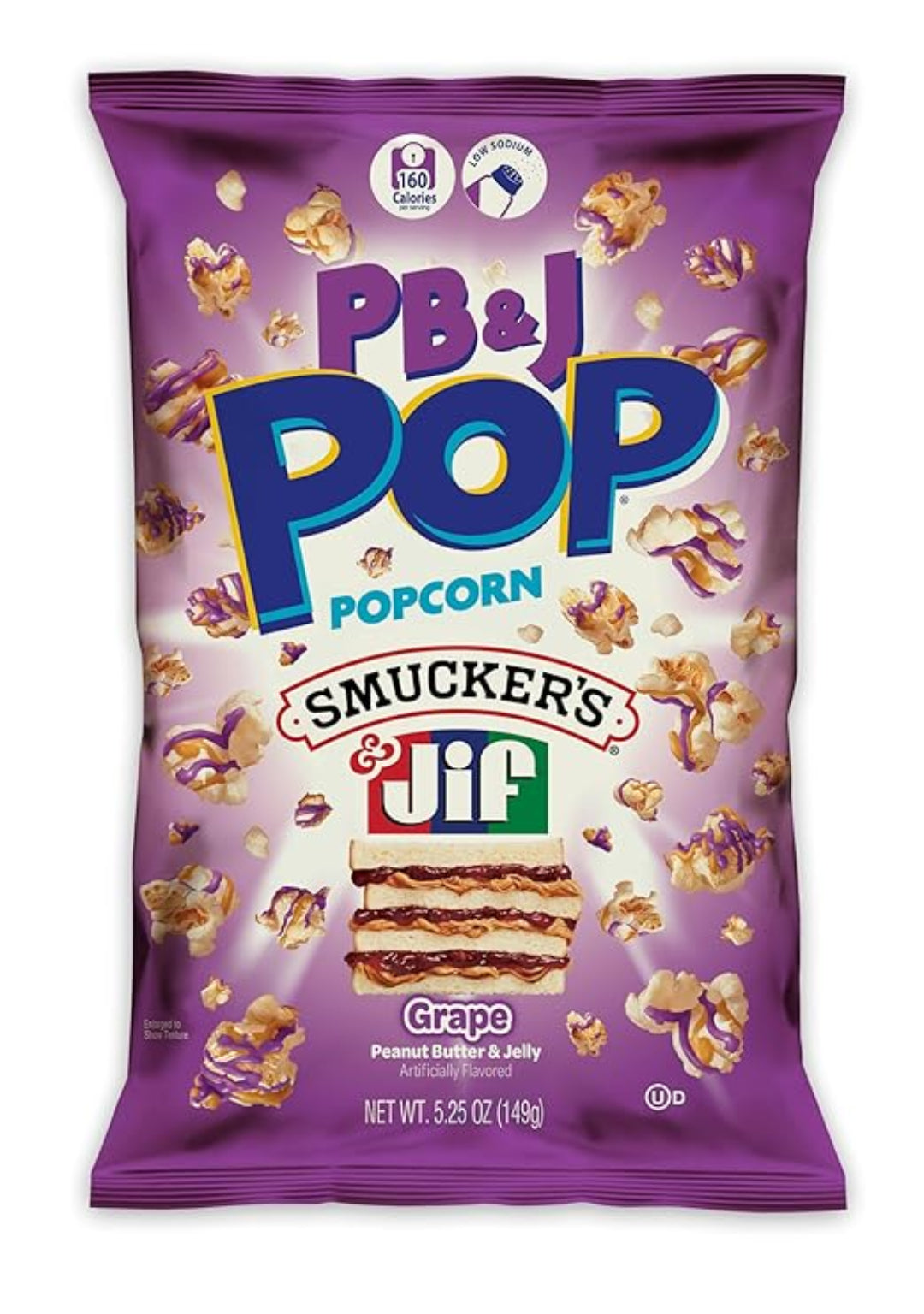 Candy Pop-Peanut Buer &jelly Grape (5.25oz/12)