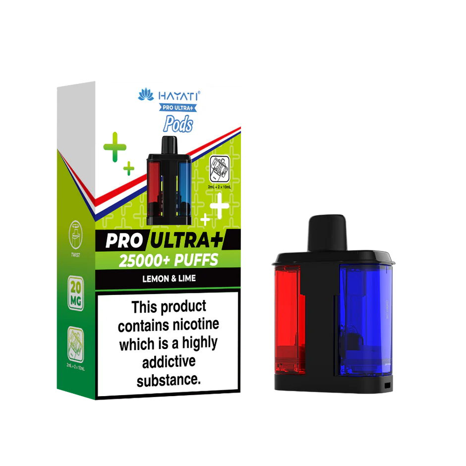 Hayati Pro Ultra + 25K  Lemon & Lime  Pack of 5 x 20ml