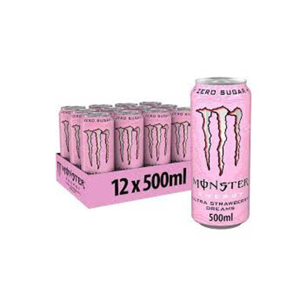 Monster Ultra Strawberry Dreams USA (473ml x 12)
