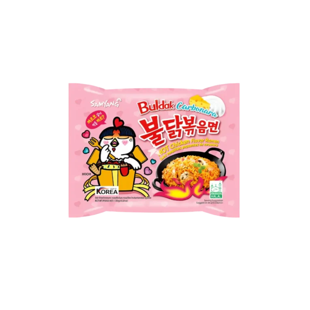Buldak Carbonara Spicy(Arficial Spiciy Chicken Flavor Ramen) 40 Packs
