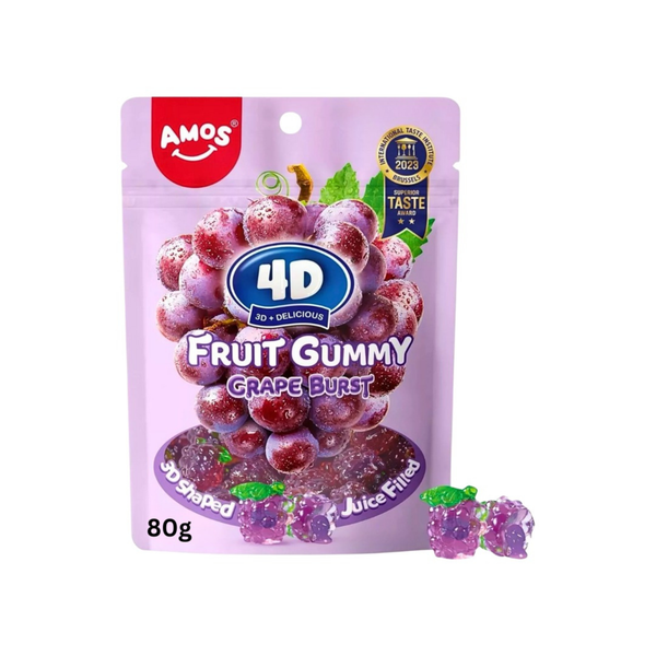 AMOS 4D FRUIT GUMMY 80G x 24