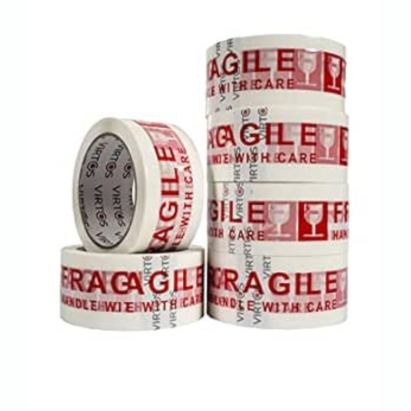 Virtos Heavy Duty Package Tape Silent/Fragile Bopp Tape 48 MIC x 48MM x 66MM