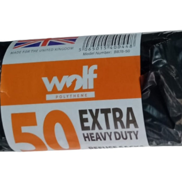Wolf polythene  refuses sacks Pack of 10