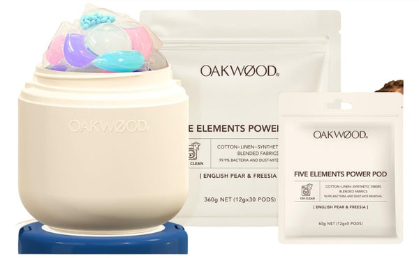 Oakwood Five Elements Power Pod English Pear & Fressia 30pcs box + 30pcs refill 5pcs tester