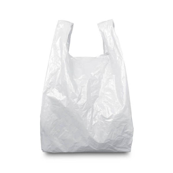 M2 White Bottle HDPE Carrier Bags  Size: 8'x13""x18"" 20 inner packs
