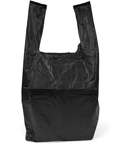 M4 Black HDPE Carrier Bags  Large 11'x17""x21"" 10 inner packs