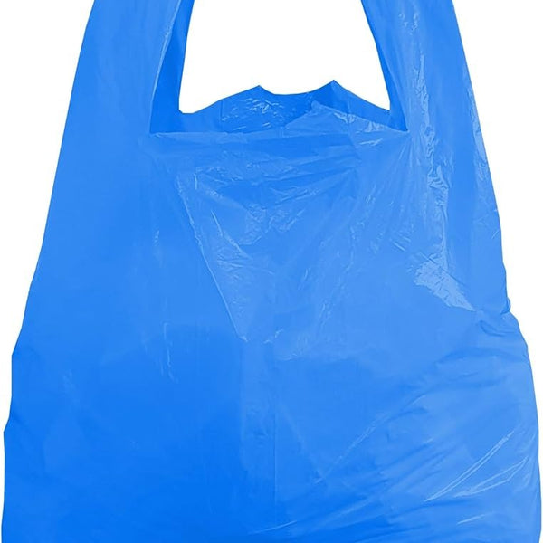 M3 Blue HDPE Carrier Bags  Large 10'x13""x18"" 10 inner packs
