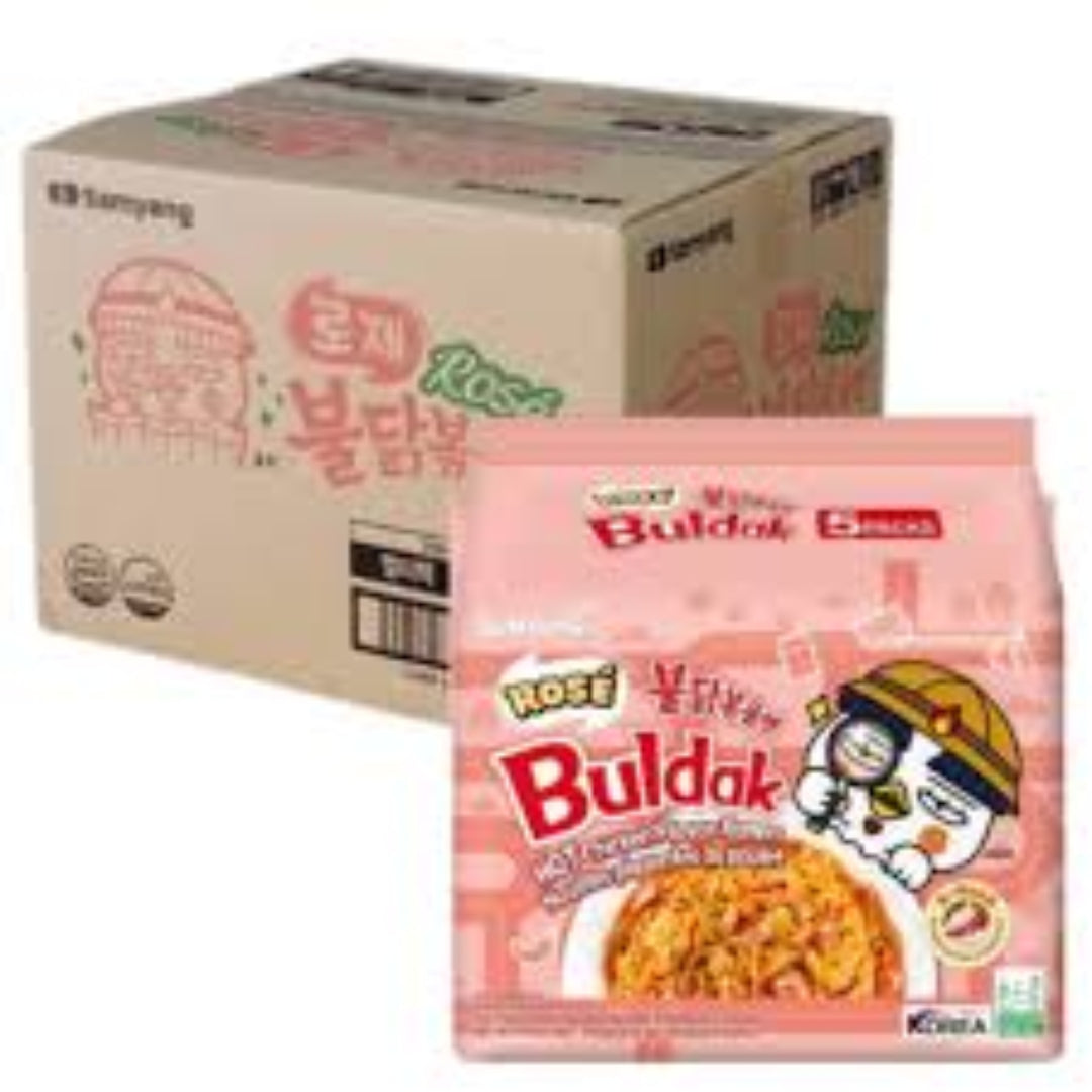 Buldak Rose Spicy(Arficial Spiciy Chicken Flavor Ramen) 40 Packs
