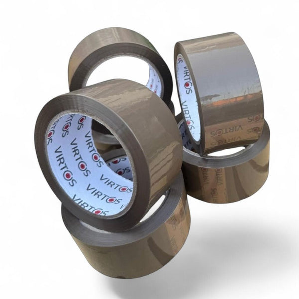 Virtos Heavy Duty Package Tape Silent/Brown Bopp Tape  48 MIC x 48MM x 66MM
