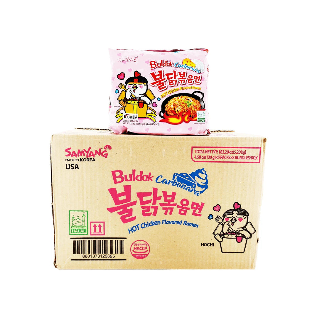 Buldak Carbonara Spicy(Arficial Spiciy Chicken Flavor Ramen) 40 Packs